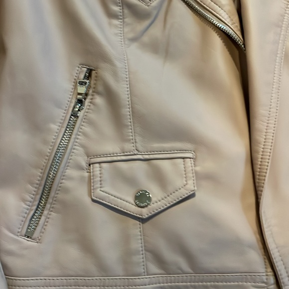 express pink leather jacket small - Picture 3 of 5